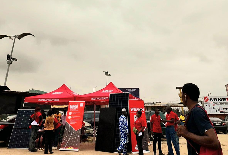 WERAN Solarin uraauurtava areenamarkkinoiden aktivointi Lagosissa, Nigeriassa