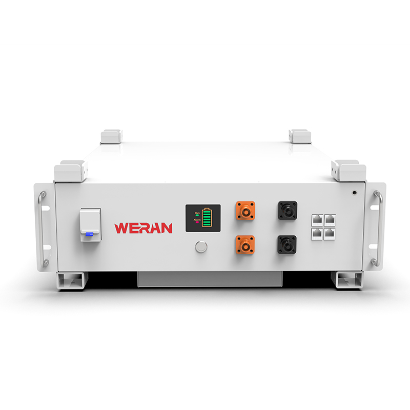 WERAN WRL-48100RW 51,2 V 100 Ah LiFePO4 -telineakku (5,12 kWh) – 8000 kiertoa, CAN/RS485, pinottava koti-ESS