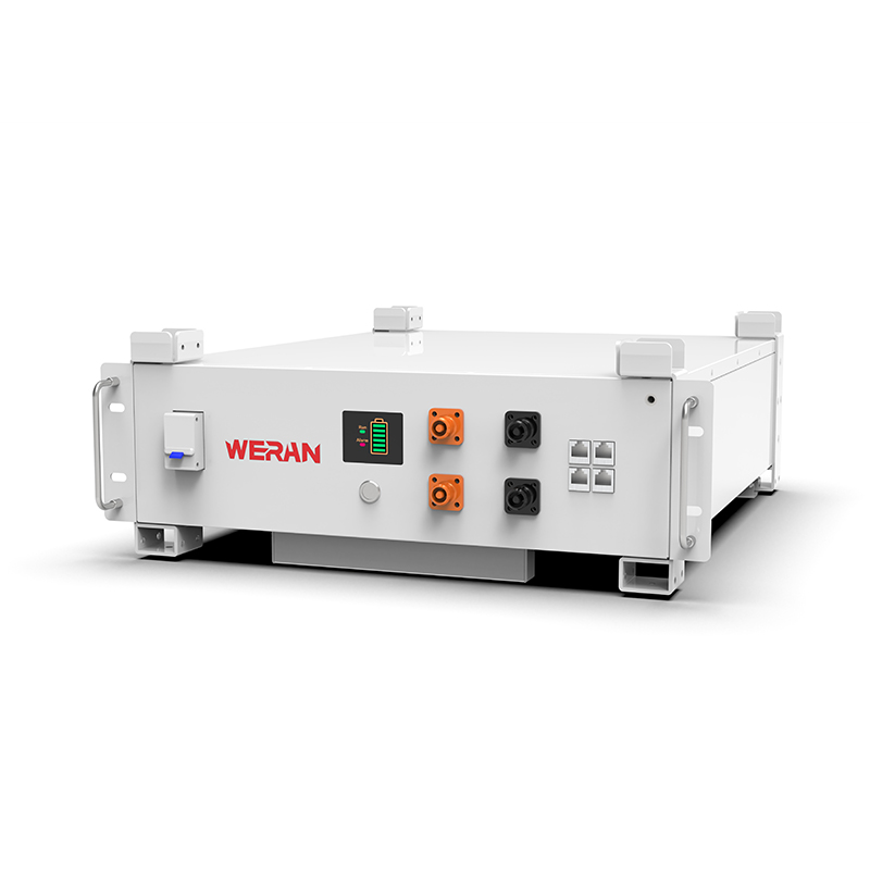 WERAN WRL-48100RW 51,2 V 100 Ah LiFePO4 -telineakku (5,12 kWh) – 8000 kiertoa, CAN/RS485, pinottava koti-ESS
