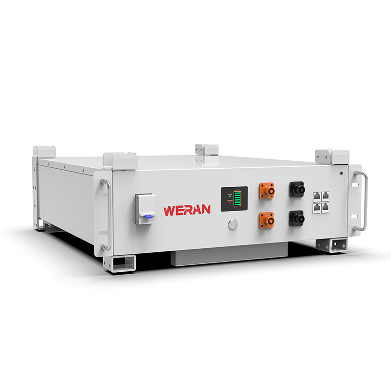 WERAN WRL-48100RW 51,2 V 100 Ah LiFePO4 -telineakku (5,12 kWh) – 8000 kiertoa, CAN/RS485, pinottava koti-ESS