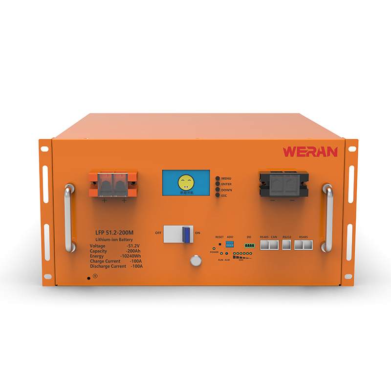 WERAN WRL-48200RO 51.2V 200Ah LiFePO4-telineakku (10.24kWh) – 8000 kiertoa, suuri virta, modulaarinen aurinkosäilytys