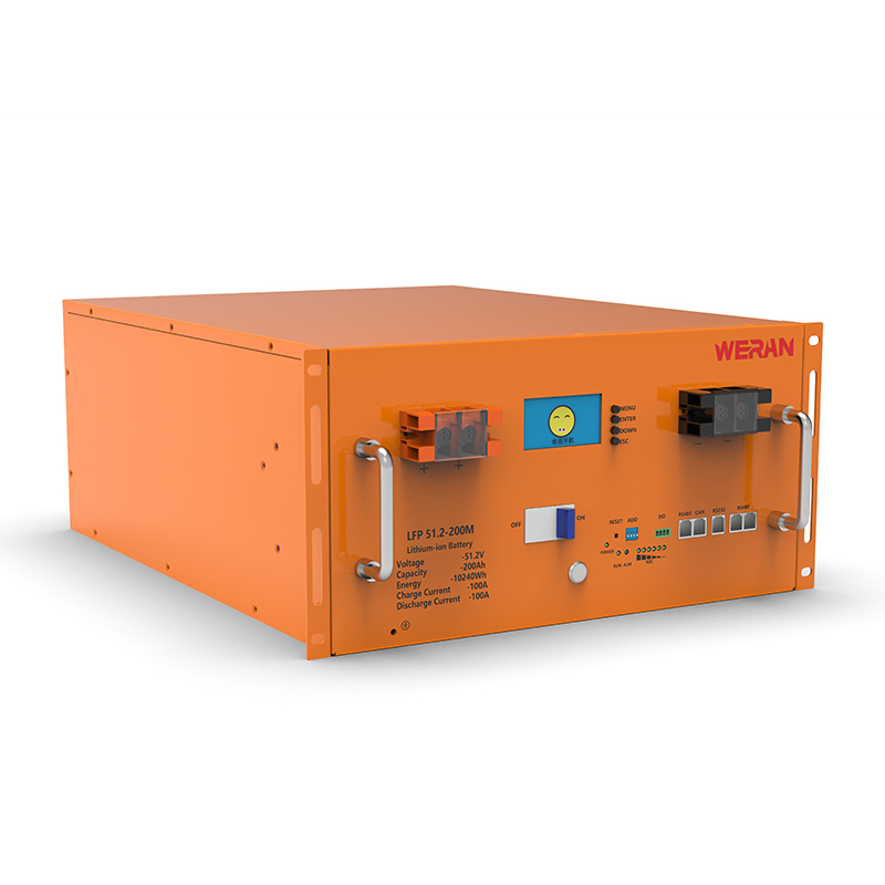 WERAN WRL-48200RO 51.2V 200Ah LiFePO4-telineakku (10.24kWh) – 8000 kiertoa, suuri virta, modulaarinen aurinkosäilytys