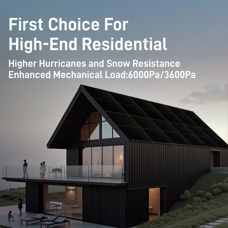 WERAN EcoLife 480-490W Dual Glass BC Aurinkopaneeli LR7-54HJD Huippuluokan asuin PV-moduuli