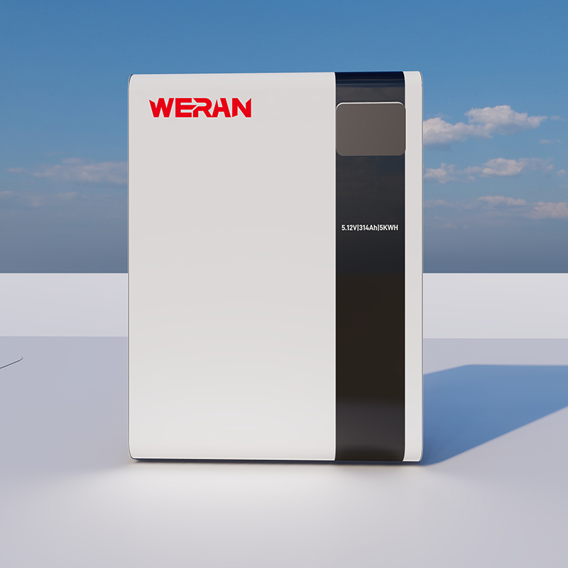 WERAN 51,2V 100Ah 5,12kWh seinäasennettava LiFePO4-akku asuin aurinkoenergian varastointiin