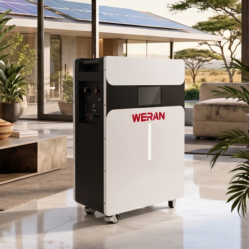 WERAN 51.2V 314Ah 16kWh rullatyyppi LiFePO4 akkupaketti kodin energian varastointiin