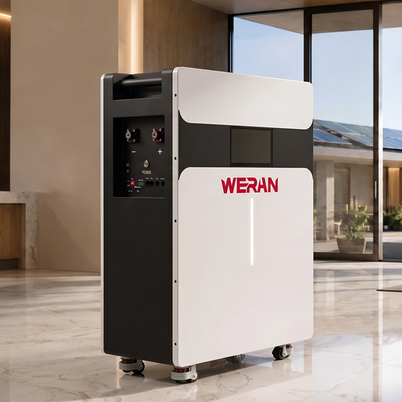 WERAN 51.2V 314Ah 16kWh rullatyyppi LiFePO4 akkupaketti kodin energian varastointiin